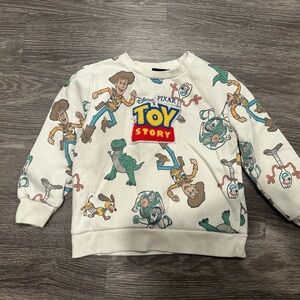 White Toy Story Sweatshirt with Character Print